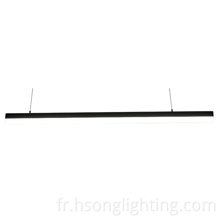 Lumière linéaire en suspension en acrylique 1200 mm 4ft IP33 LIGHT LINEAR 28W pour l'éclairage intérieur